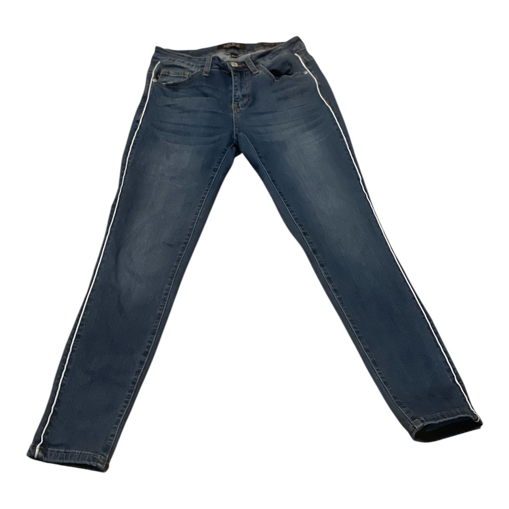 Judy Blue Los Angeles Women Skinny‎ Fit Blue Jeans Size 5 27 White Side Stripe